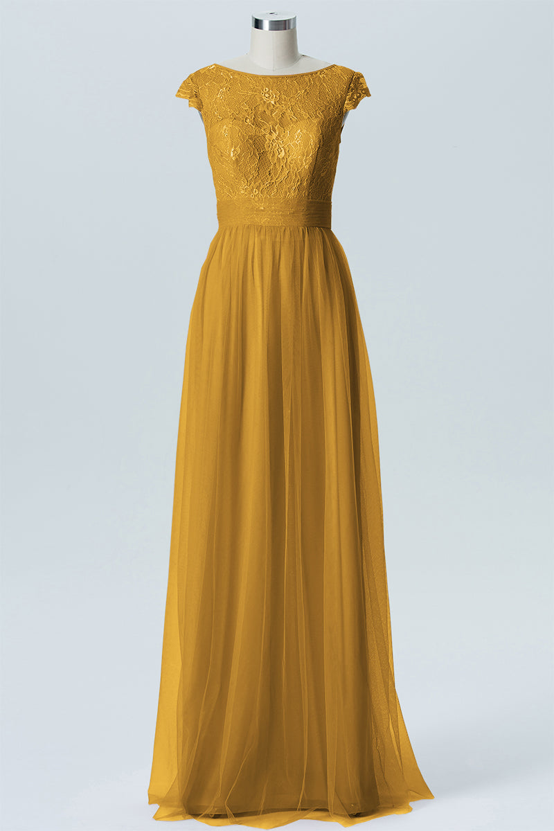 Lace Column Sweetheart Sleeveless Bridesmaid Dress-B08211