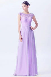 Lace Column Sweetheart Sleeveless Bridesmaid Dress-B08211
