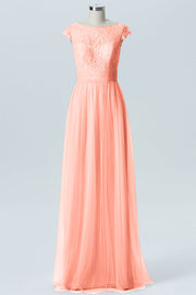 Lace Column Sweetheart Sleeveless Bridesmaid Dress-B08211