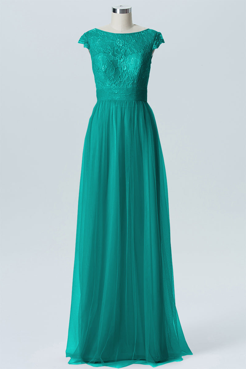 Lace Column Sweetheart Sleeveless Bridesmaid Dress-B08211