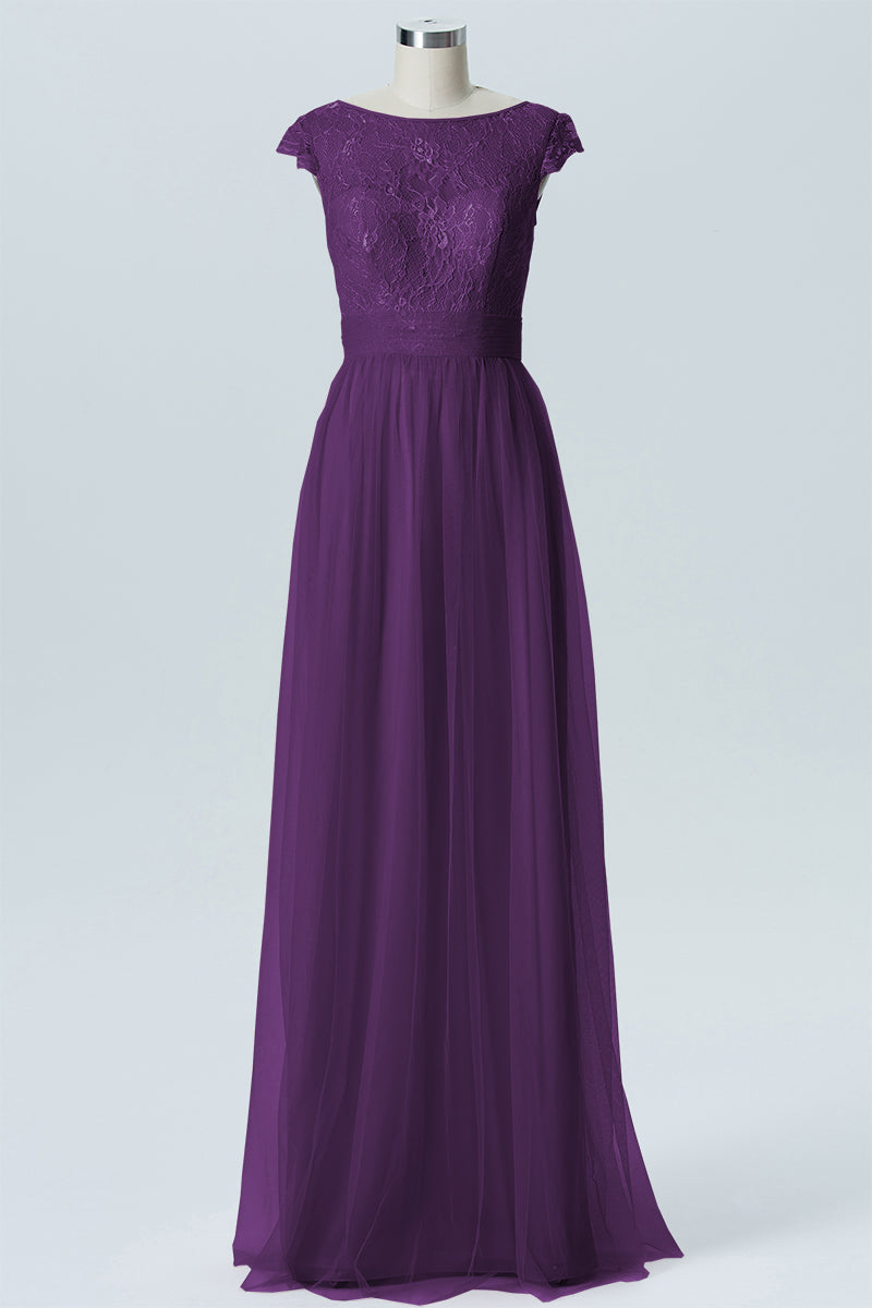 Lace Column Sweetheart Sleeveless Bridesmaid Dress-B08211