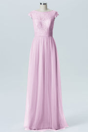 Lace Column Sweetheart Sleeveless Bridesmaid Dress-B08211