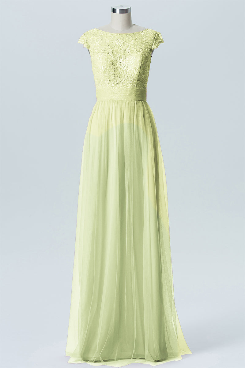 Lace Column Sweetheart Sleeveless Bridesmaid Dress-B08211