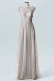 Lace Column Sweetheart Sleeveless Bridesmaid Dress-B08211