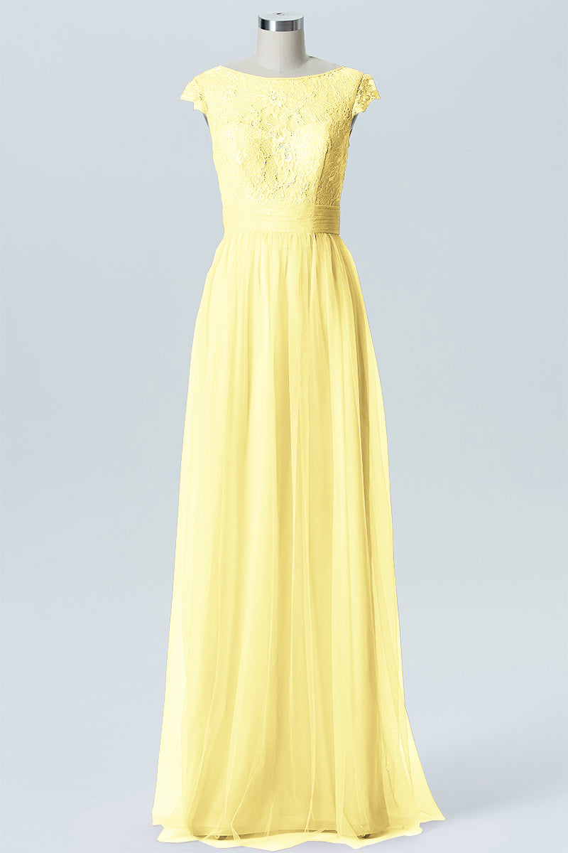 Lace Column Sweetheart Sleeveless Bridesmaid Dress-B08211