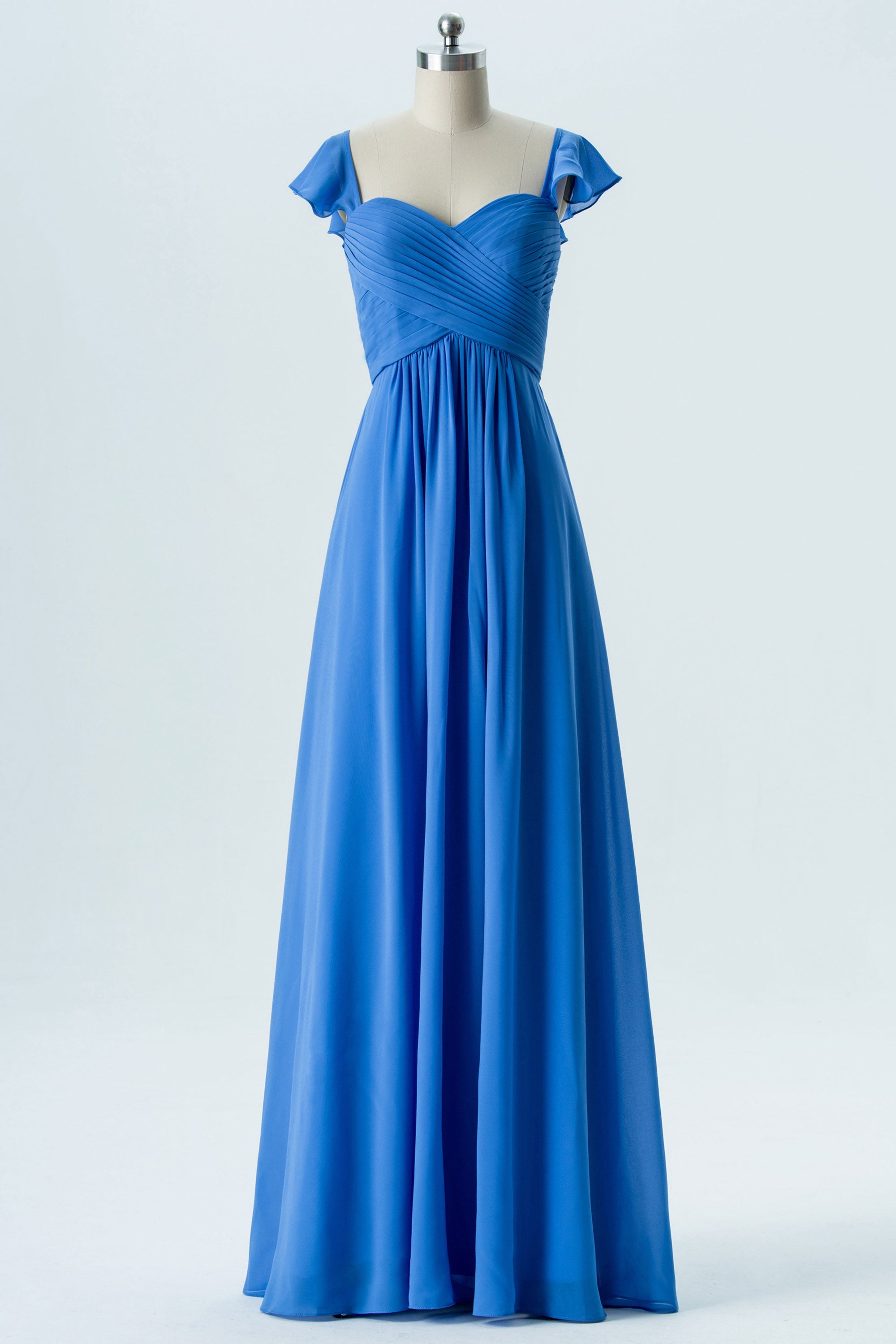 Lace V-Neck Sleeveless Bridesmaid Dress| Plus Size | 60+ Colors