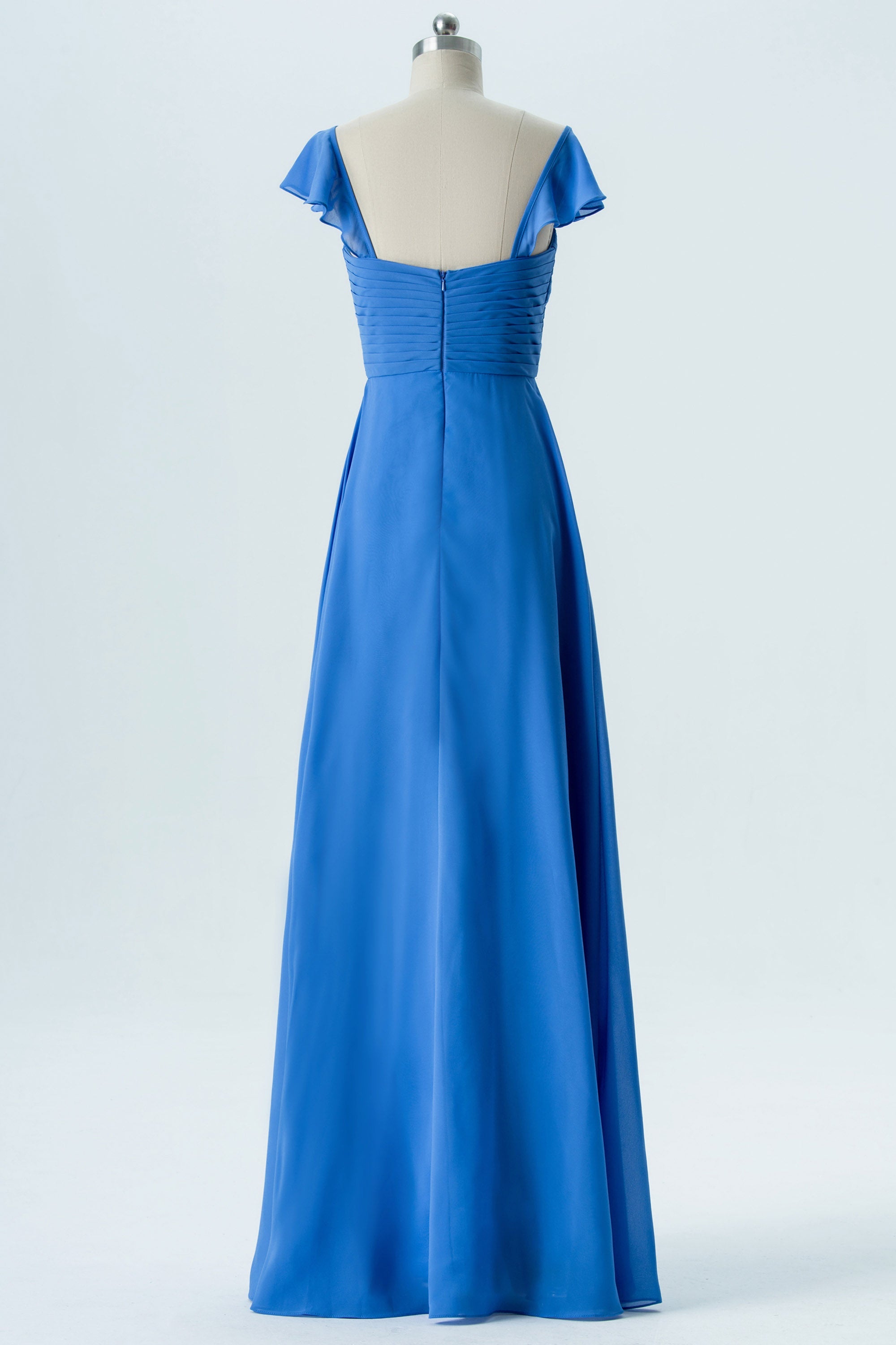 Lace V-Neck Sleeveless Bridesmaid Dress| Plus Size | 60+ Colors