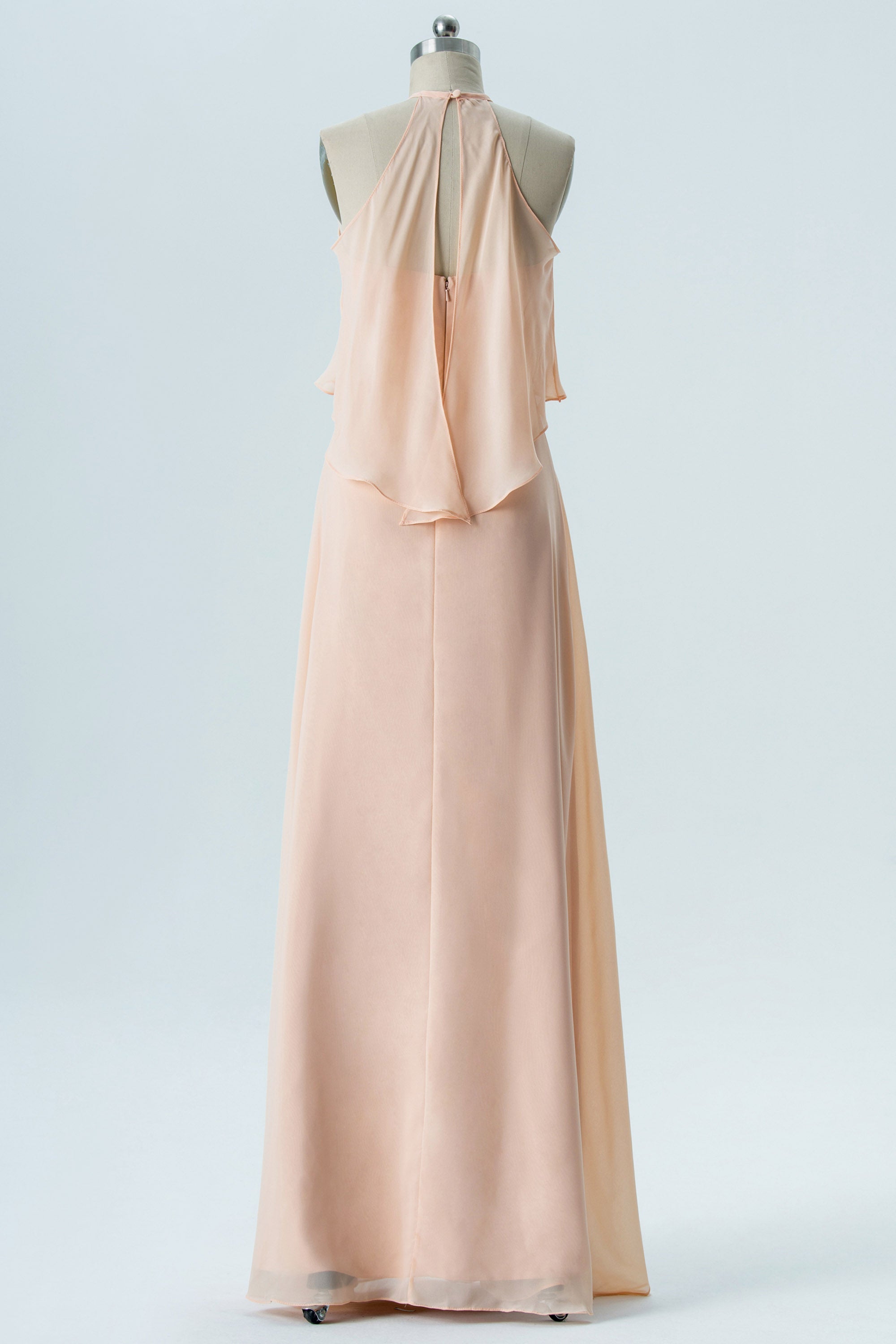 Lace V-Neck Sleeveless Bridesmaid Dress| Plus Size | 60+ Colors