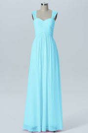 Lace Column Sweetheart Sleeveless Bridesmaid Dress-B13601