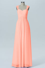 Lace Column Sweetheart Sleeveless Bridesmaid Dress-B13601