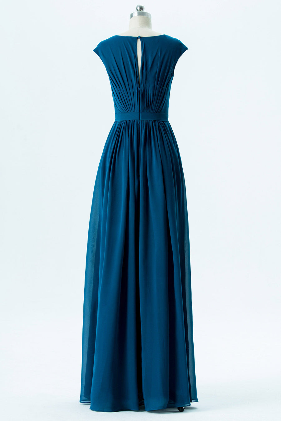 Chiffon V-Neck Sleeveless Bridesmaid Dress| Plus Size | 60+ Colors