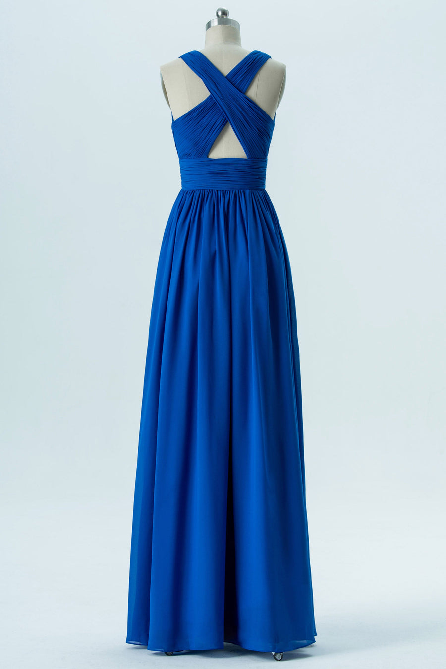 Chiffon V-Neck Sleeveless Bridesmaid Dress| Plus Size | 60+ Colors