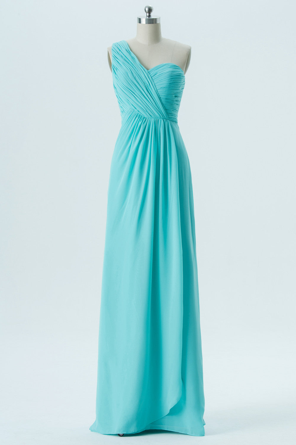Chiffon V-Neck Sleeveless Bridesmaid Dress| Plus Size | 60+ Colors