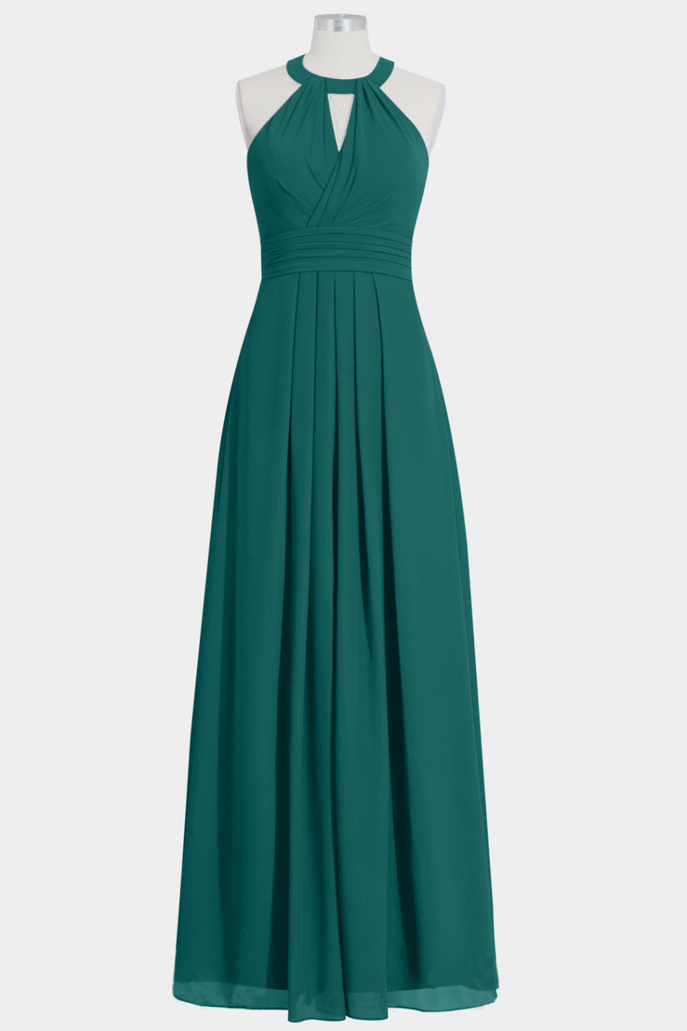 Chiffon V-Neck Sleeveless Bridesmaid Dress| Plus Size | 60+ Colors