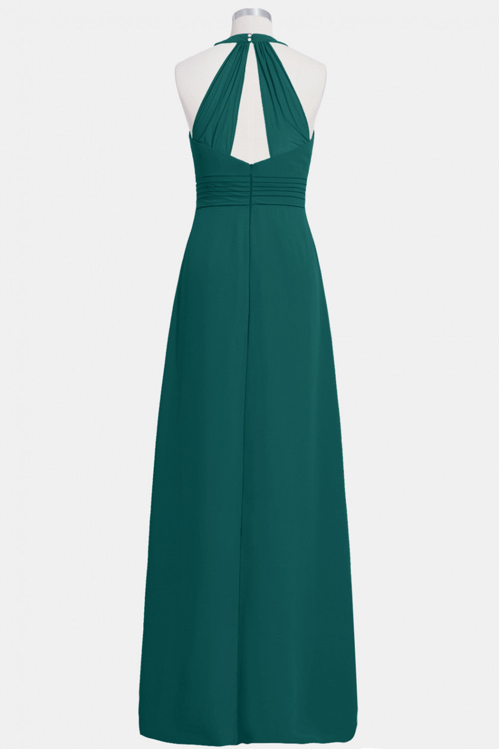 Chiffon V-Neck Sleeveless Bridesmaid Dress| Plus Size | 60+ Colors