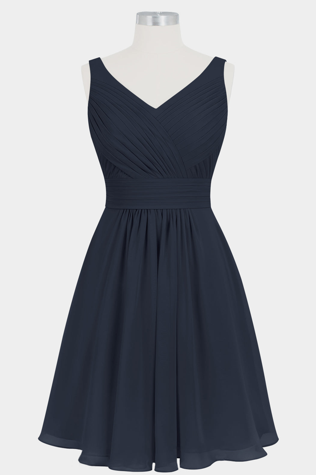 Chiffon Halter Sleeveless Bridesmaid Dress| Plus Size | 60+ Colors