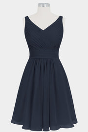 Chiffon Halter Sleeveless Bridesmaid Dress| Plus Size | 60+ Colors