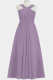 Chiffon V-Neck Sleeveless Bridesmaid Dress| Plus Size | 60+ Colors