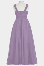 Chiffon V-Neck Sleeveless Bridesmaid Dress| Plus Size | 60+ Colors