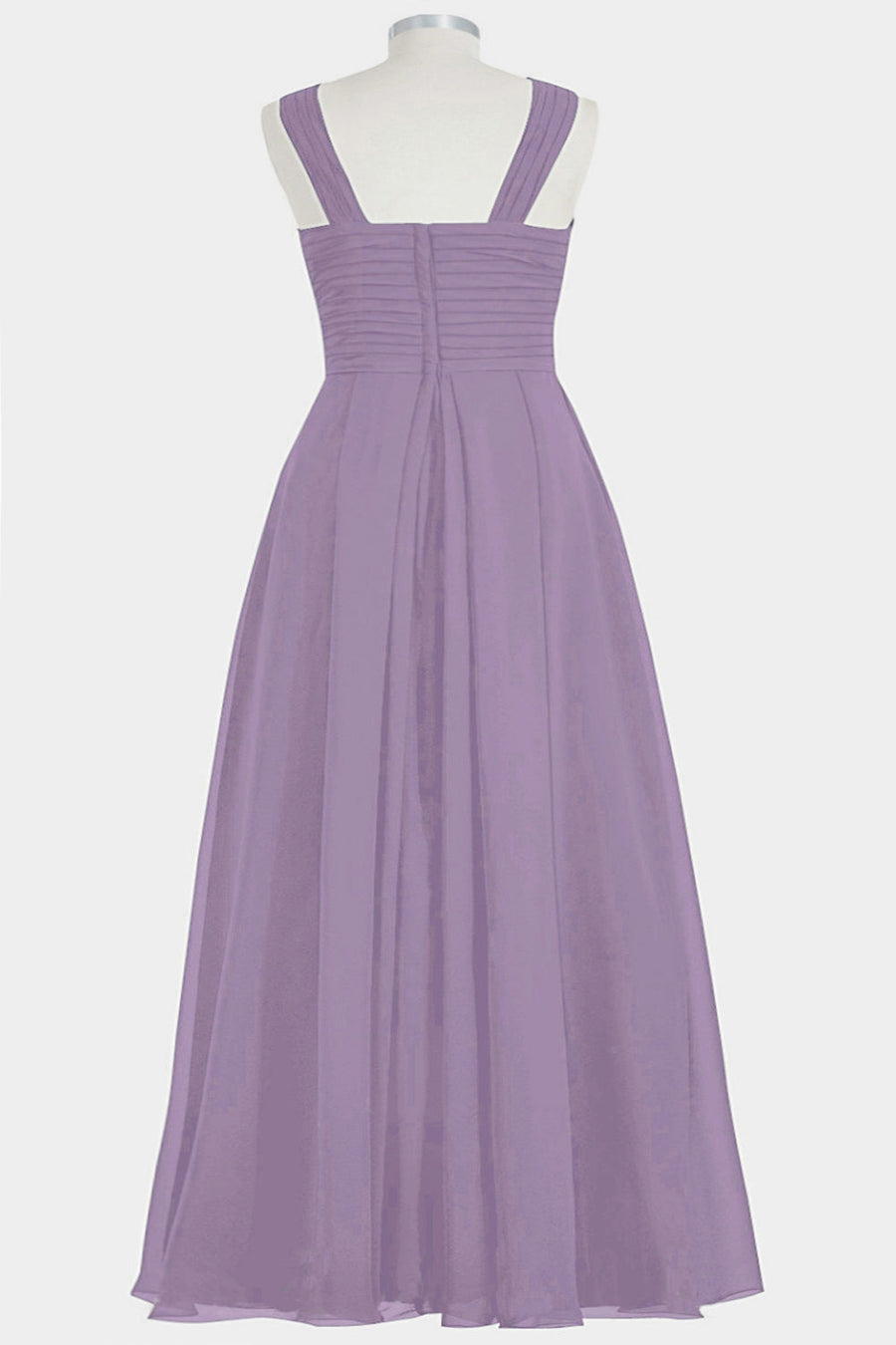 Chiffon V-Neck Sleeveless Bridesmaid Dress| Plus Size | 60+ Colors