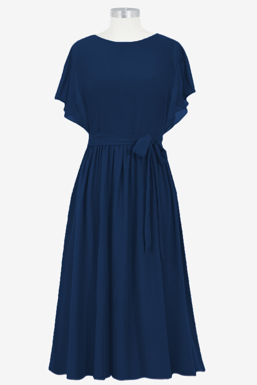 Chiffon V-Neck Sleeveless Bridesmaid Dress| Plus Size | 60+ Colors
