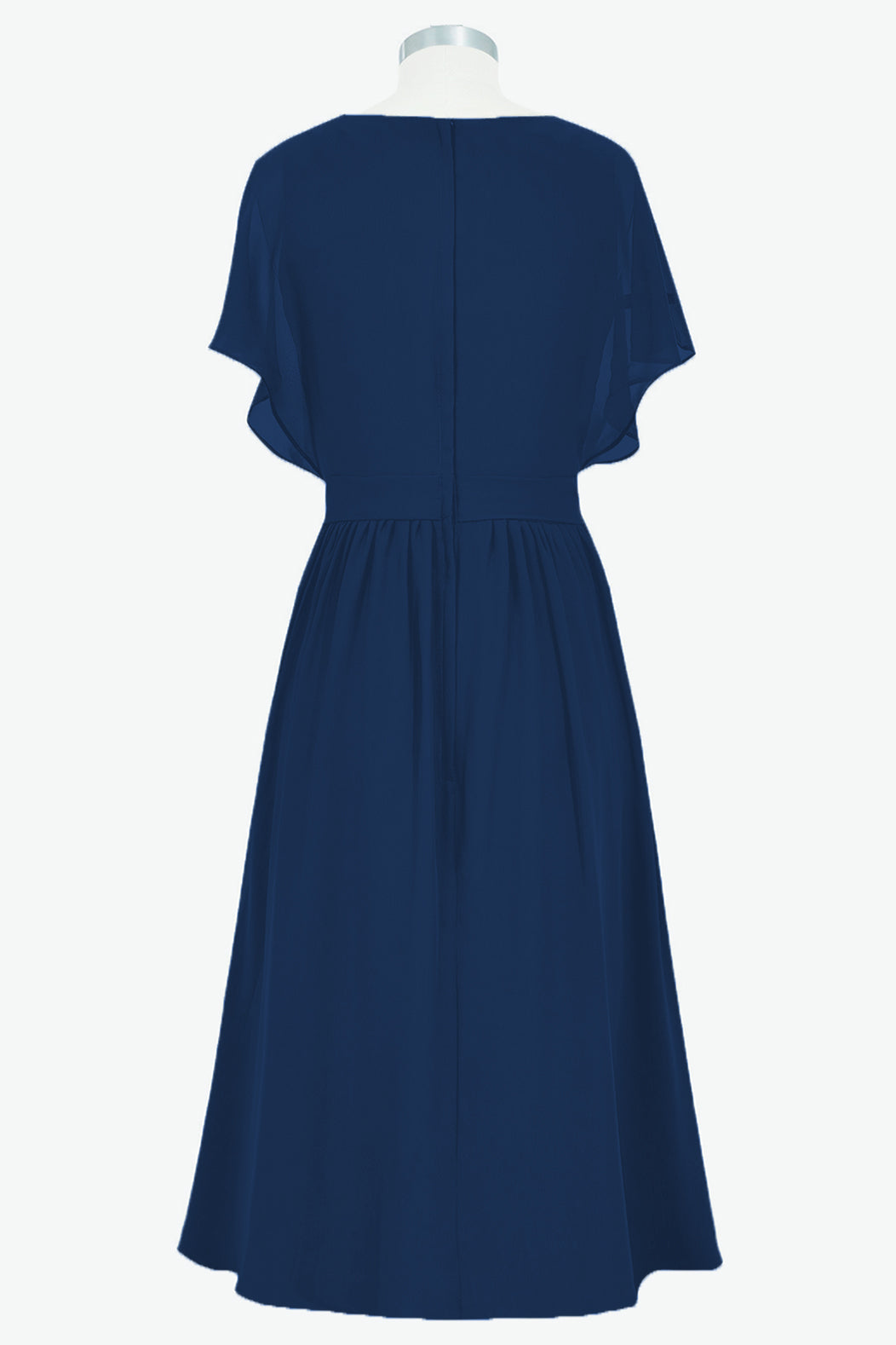 Chiffon V-Neck Sleeveless Bridesmaid Dress| Plus Size | 60+ Colors