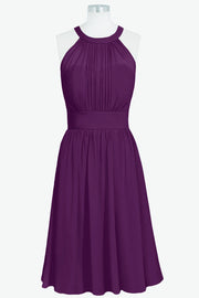 Chiffon V-Neck Sleeveless Bridesmaid Dress| Plus Size | 60+ Colors