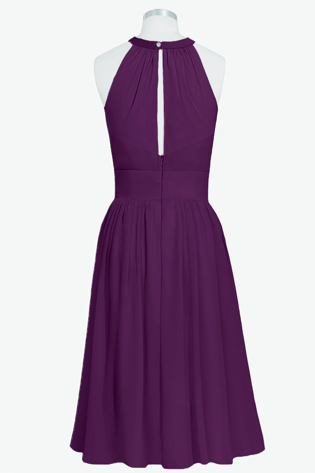 Chiffon V-Neck Sleeveless Bridesmaid Dress| Plus Size | 60+ Colors