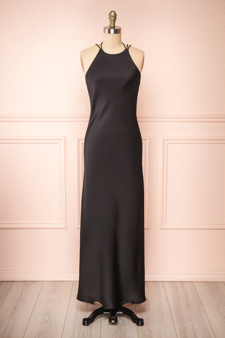 Stretch Satin Cowl Neck Sleeveless Bridesmaid Dress| Plus Size | 60+ Colors