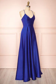 Stretch Satin V-Neck Sleeveless Bridesmaid Dress| Plus Size | 60+ Colors