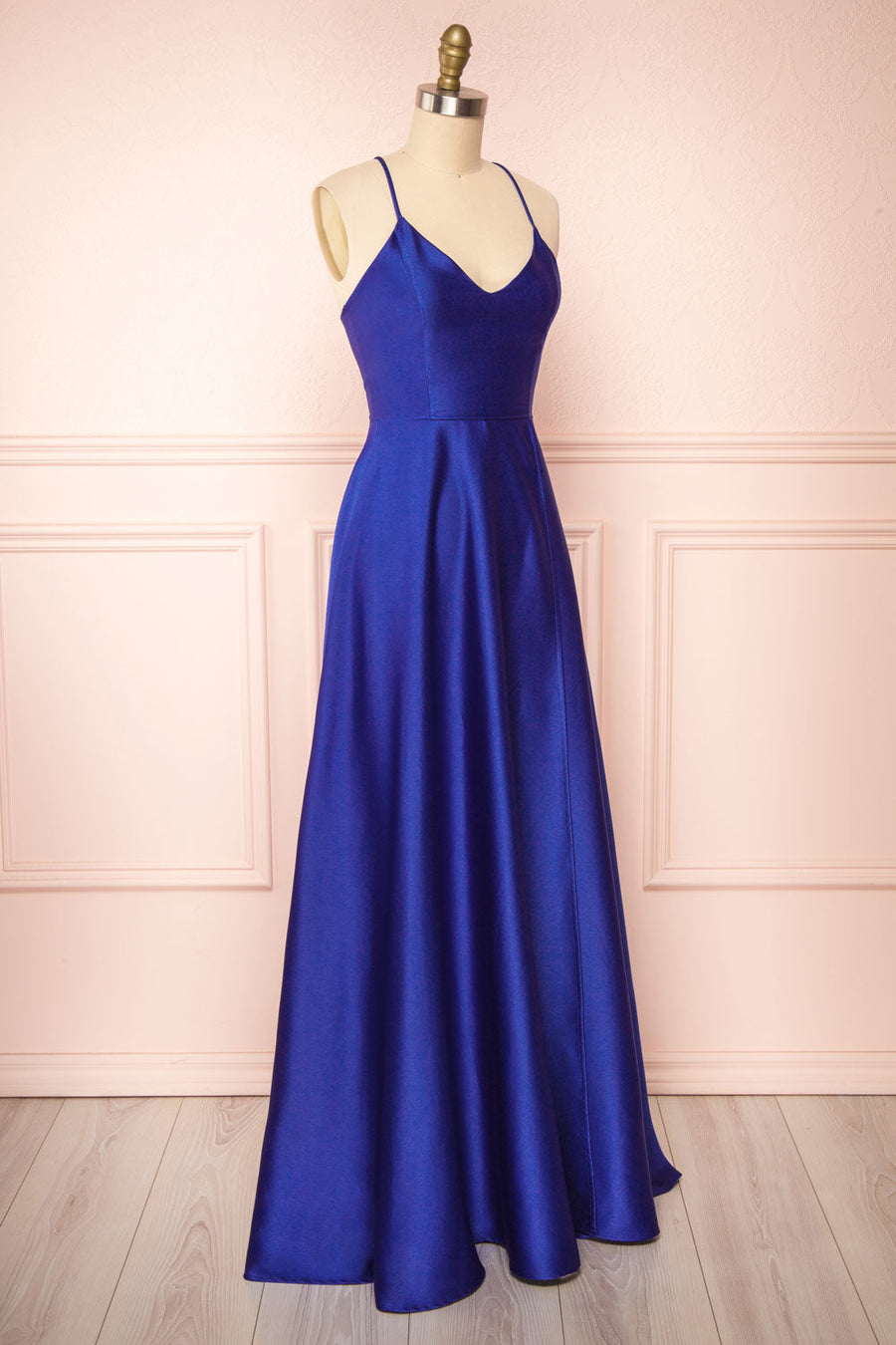 Stretch Satin V-Neck Sleeveless Bridesmaid Dress| Plus Size | 60+ Colors