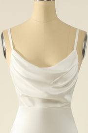 Stretch Satin Cowl Neck Sleeveless Bridesmaid Dress| Plus Size | 60+ Colors