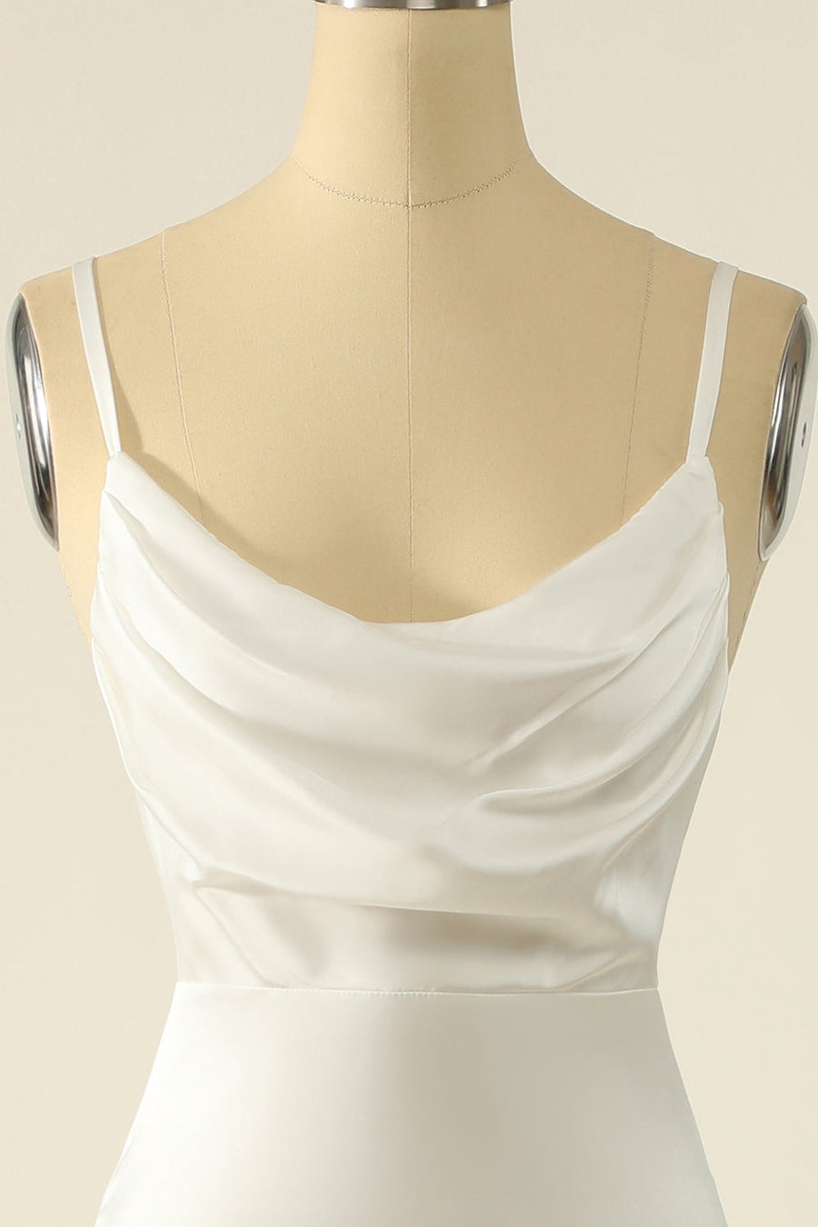 Stretch Satin Cowl Neck Sleeveless Bridesmaid Dress| Plus Size | 60+ Colors