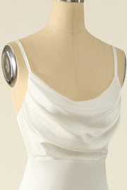 Stretch Satin Cowl Neck Sleeveless Bridesmaid Dress| Plus Size | 60+ Colors