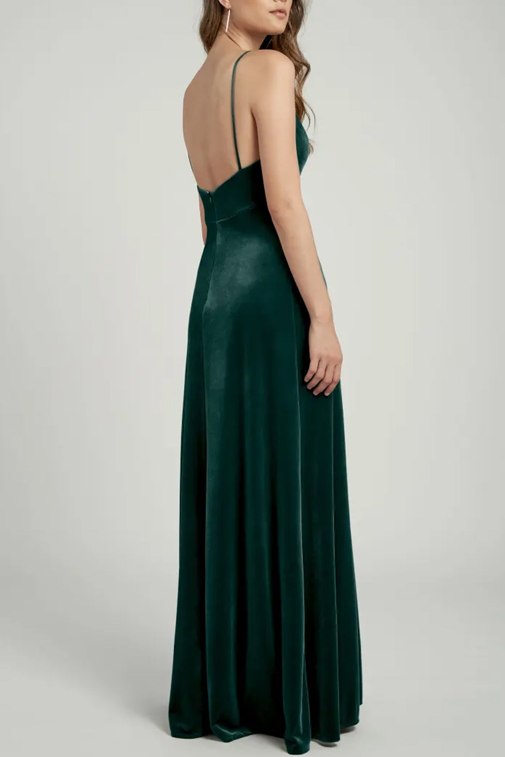 Velvet Boat Neck Sleeveless Bridesmaid Dress| Plus Size | 60+ Colors