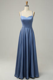 Stretch Satin Boat Neck Sleeveless Bridesmaid Dress| Plus Size | 60+ Colors