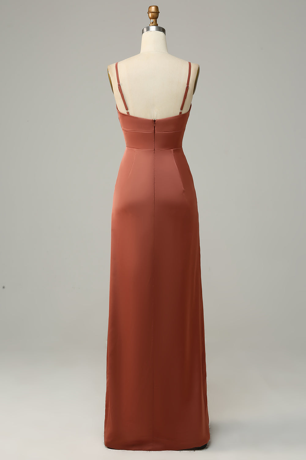 Stretch Satin Boat Neck Sleeveless Bridesmaid Dress| Plus Size | 60+ Colors