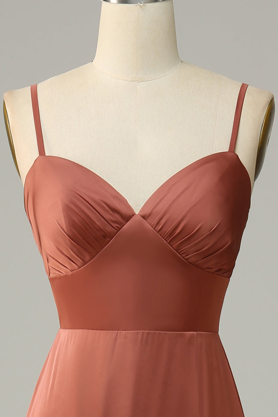 Stretch Satin Boat Neck Sleeveless Bridesmaid Dress| Plus Size | 60+ Colors