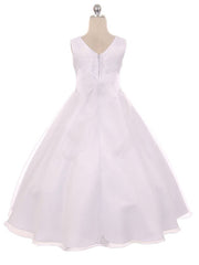 Lace A-Line Scoop Neck Sleeveless Flower Girl Dress-B500068