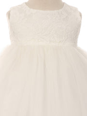 Lace A-Line Scoop Neck Sleeveless Flower Girl Dress-B500072