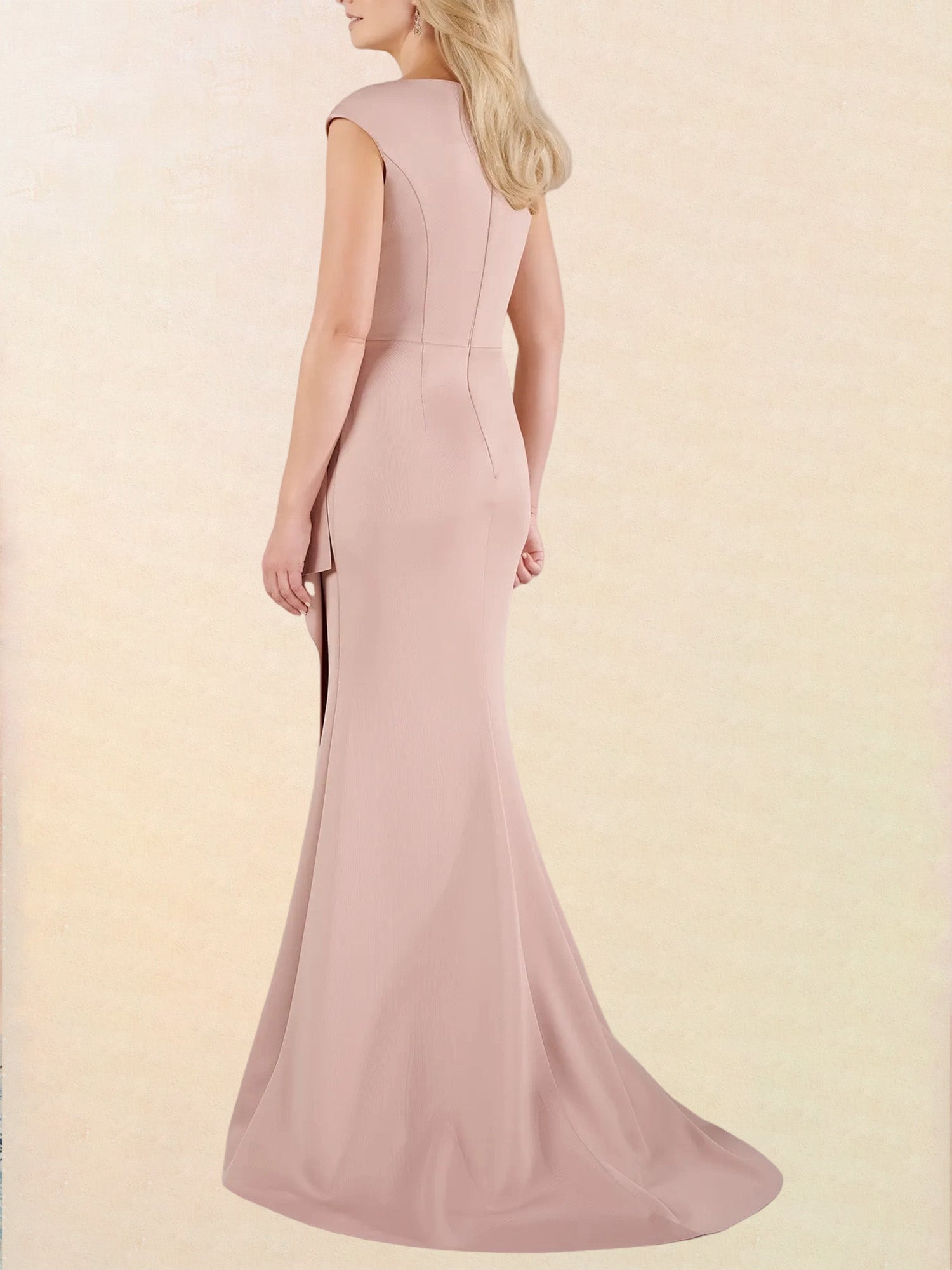 Jersey Off-the-shoulder Sleeveless
