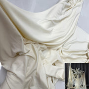 White Wedding Backdrop Curtains Fabric D00001