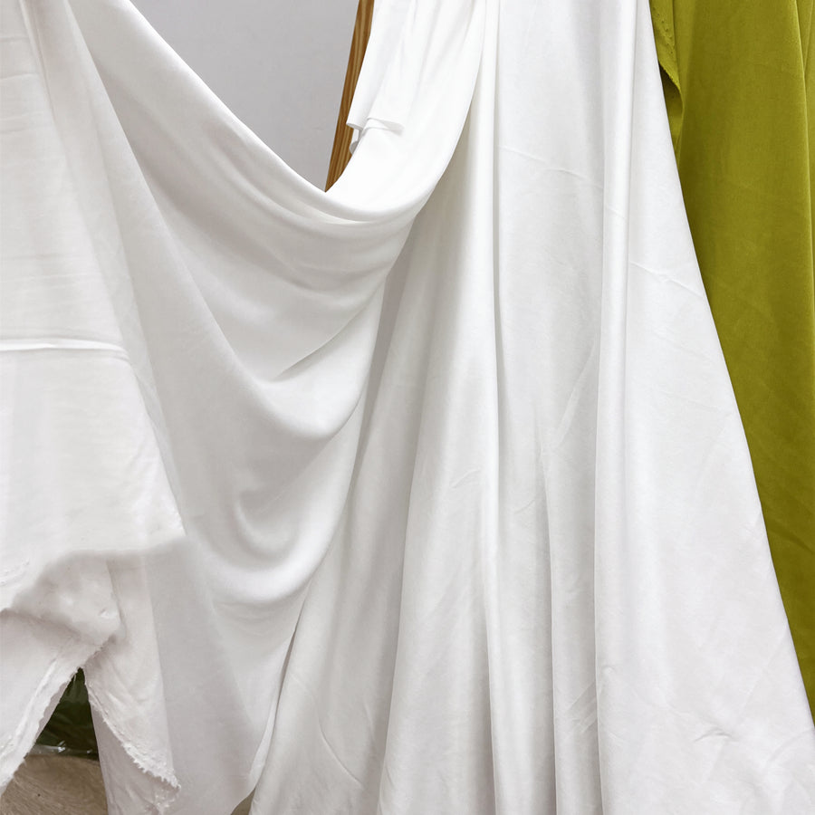 White Wedding Backdrop Curtains Fabric D00001