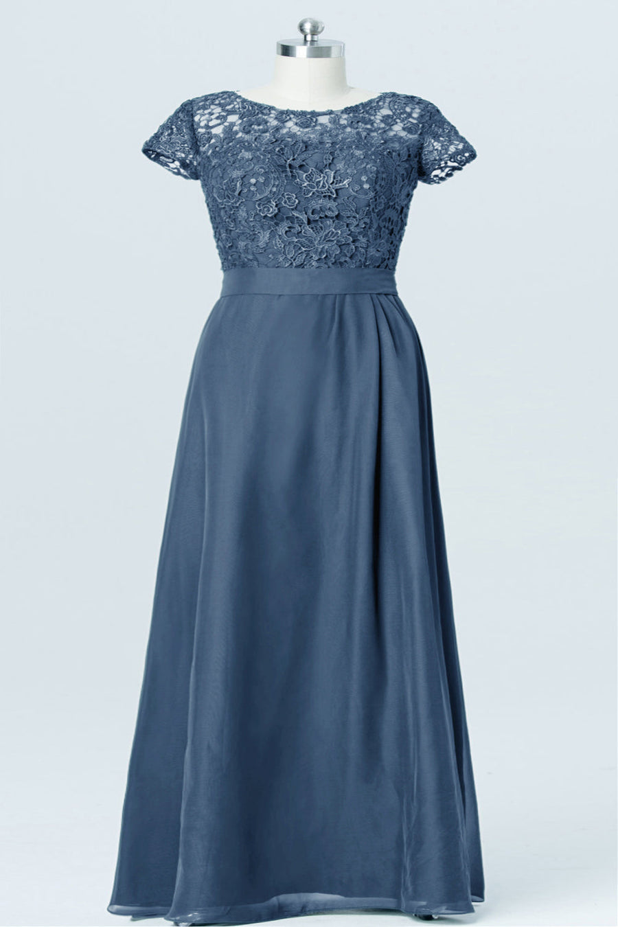 Lace Boat Neck Short Sleeves Bridesmaid Dress| Plus Size | 60+ Colors KF Bridal Lace Boat Neck Short Sleeves Bridesmaid Dress| Plus Size | 60+ Colors KF Bridal