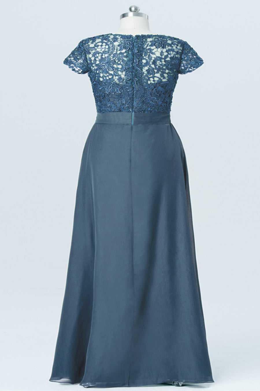 Lace Boat Neck Short Sleeves Bridesmaid Dress| Plus Size | 60+ Colors KF Bridal Lace Boat Neck Short Sleeves Bridesmaid Dress| Plus Size | 60+ Colors KF Bridal