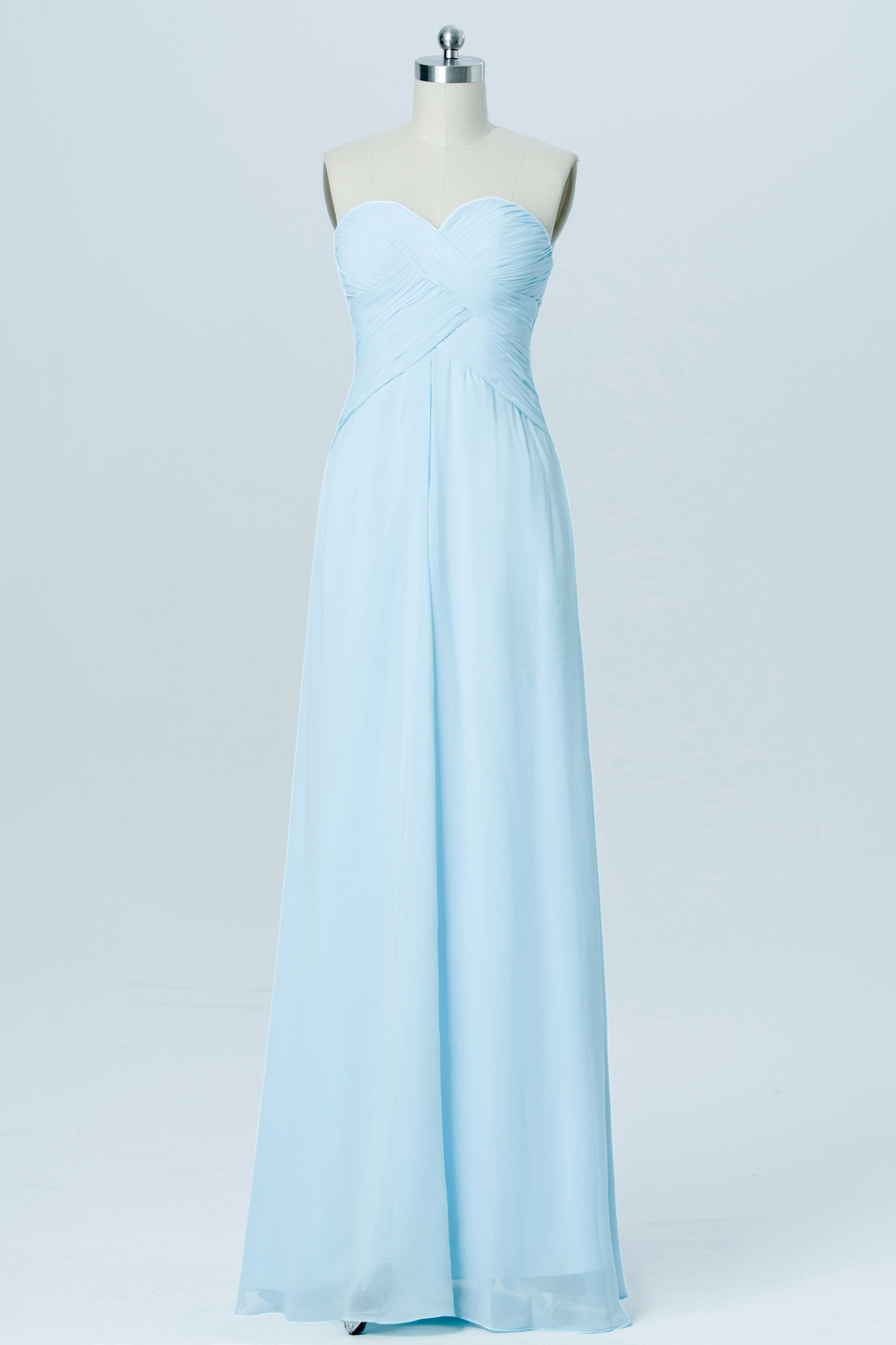 Chiffon V-Neck Sleeveless Bridesmaid Dress| Plus Size | 60+ Colors