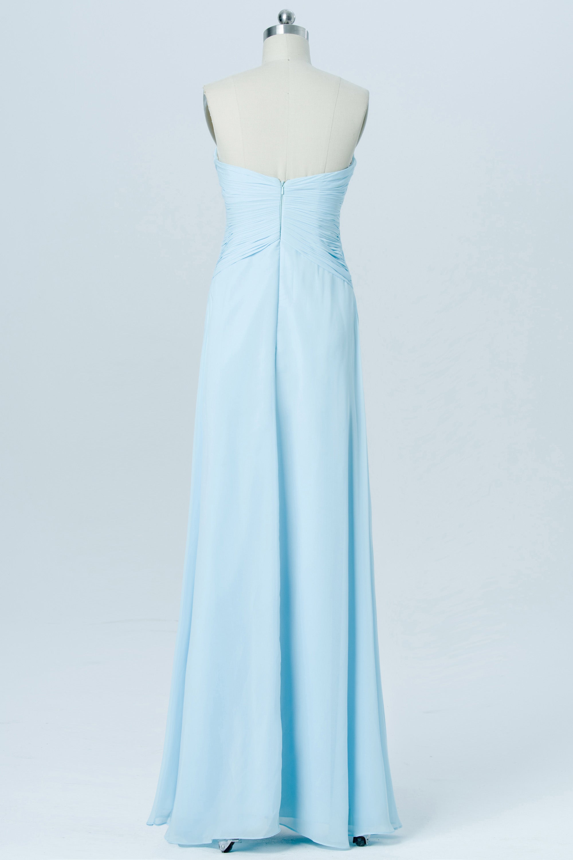 Chiffon V-Neck Sleeveless Bridesmaid Dress| Plus Size | 60+ Colors