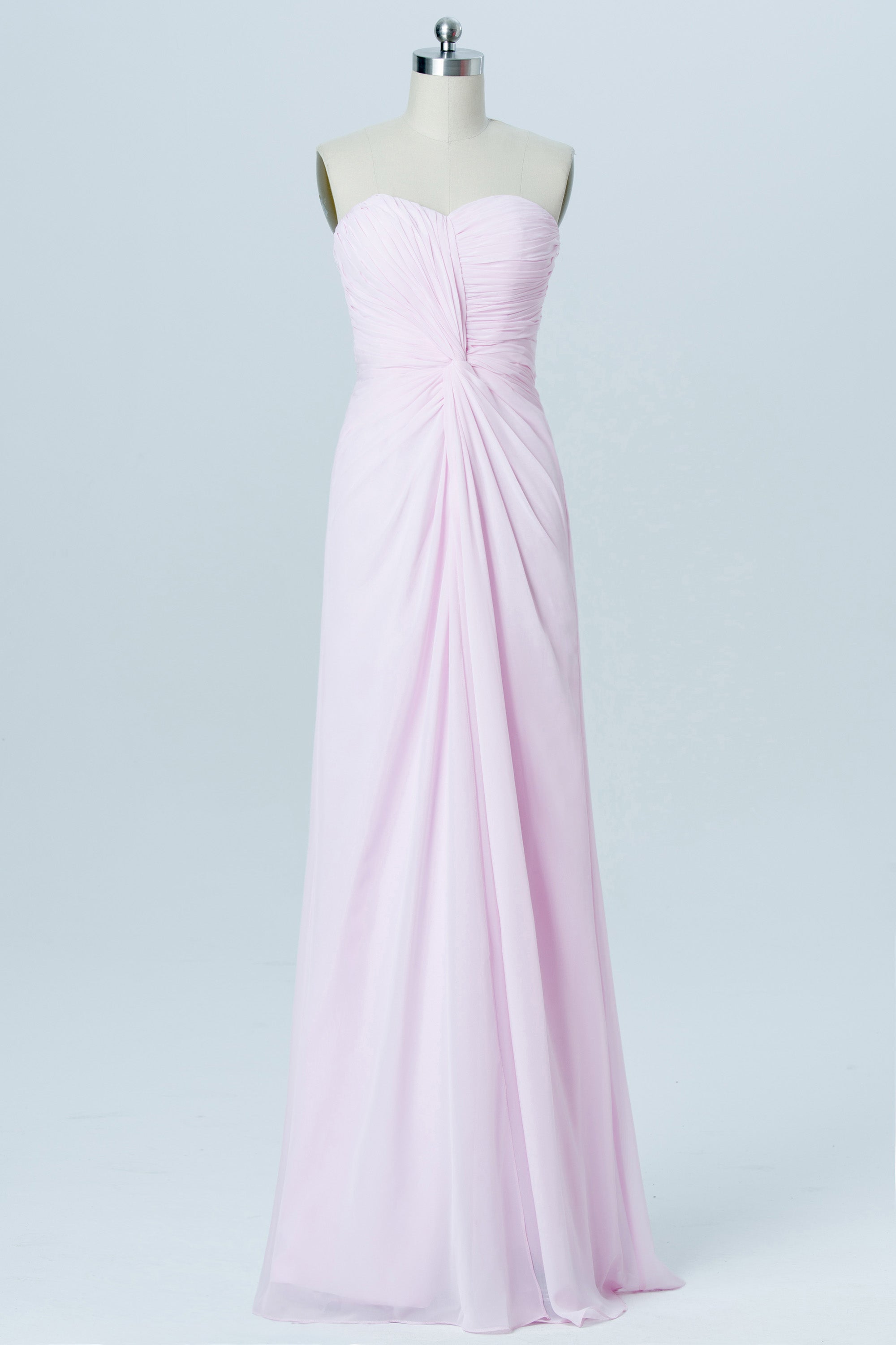 Chiffon V-Neck Sleeveless Bridesmaid Dress| Plus Size | 60+ Colors