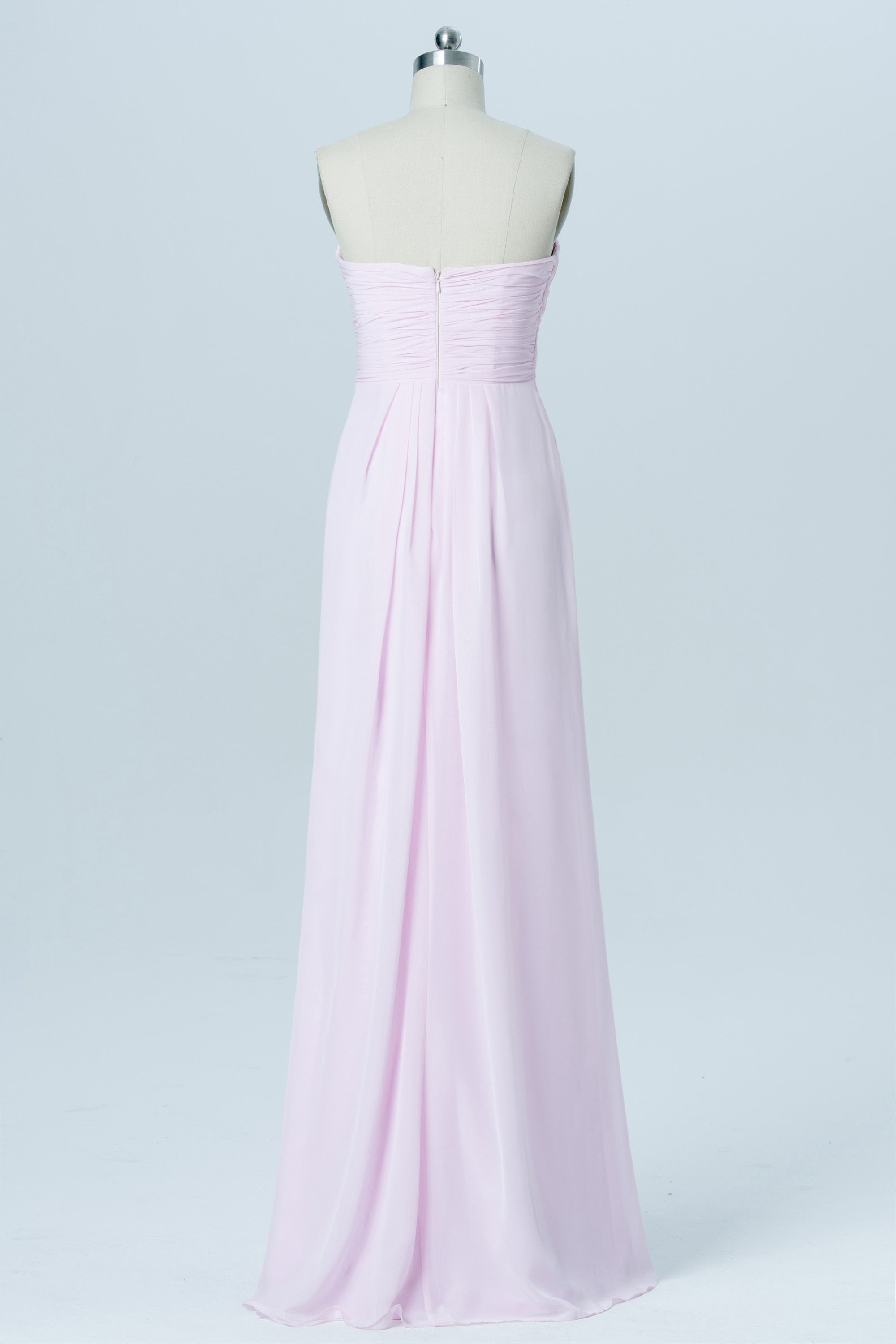 Chiffon V-Neck Sleeveless Bridesmaid Dress| Plus Size | 60+ Colors