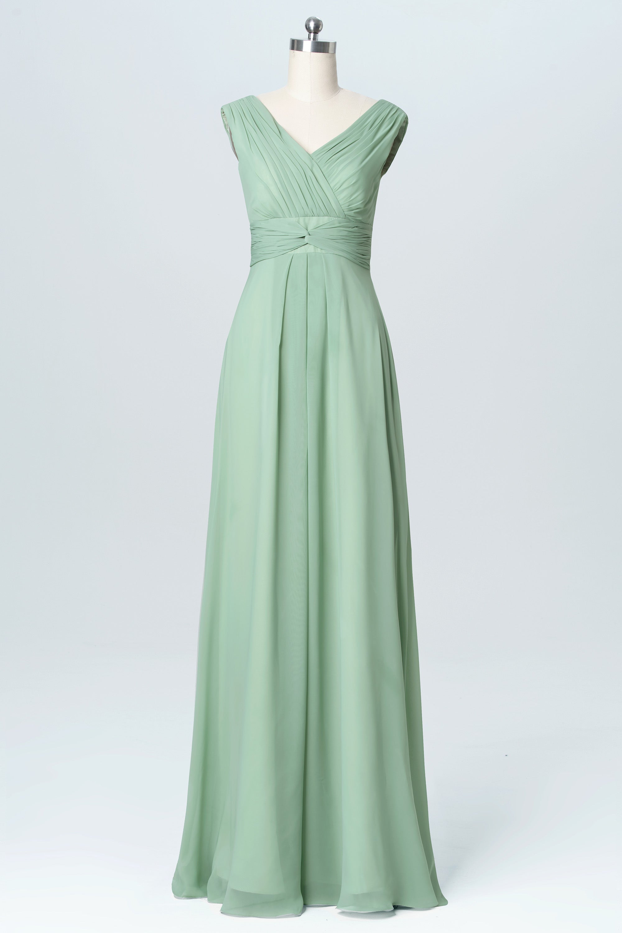 Chiffon Spaghetti Straps Sleeveless Bridesmaid Dress| Plus Size | 60+ Colors